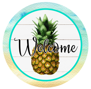 Pineapple Welcome - Wreath Sign
