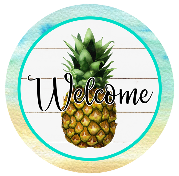 Pineapple Welcome - Wreath Sign