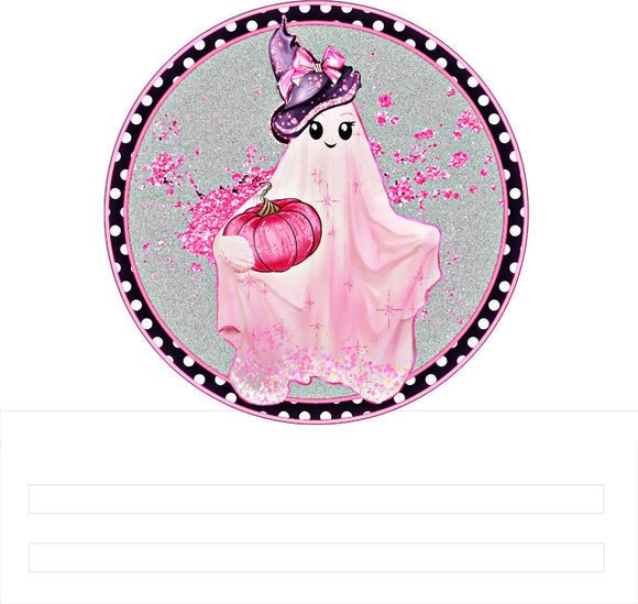 Pink Ghost Wreath Rail