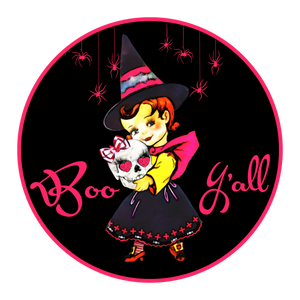 Boo Y'all girl witch- Wreath Sign