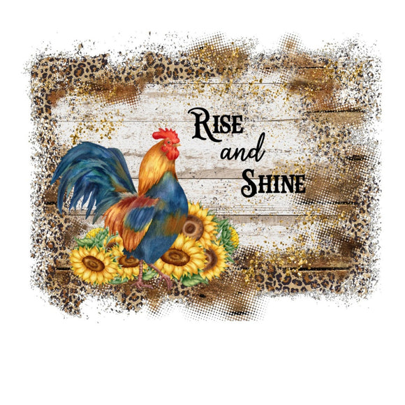 Rise & Shine Rooster - Wreath Sign