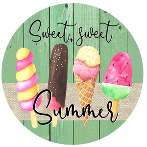 Summer Popsicle - Wreath Sign
