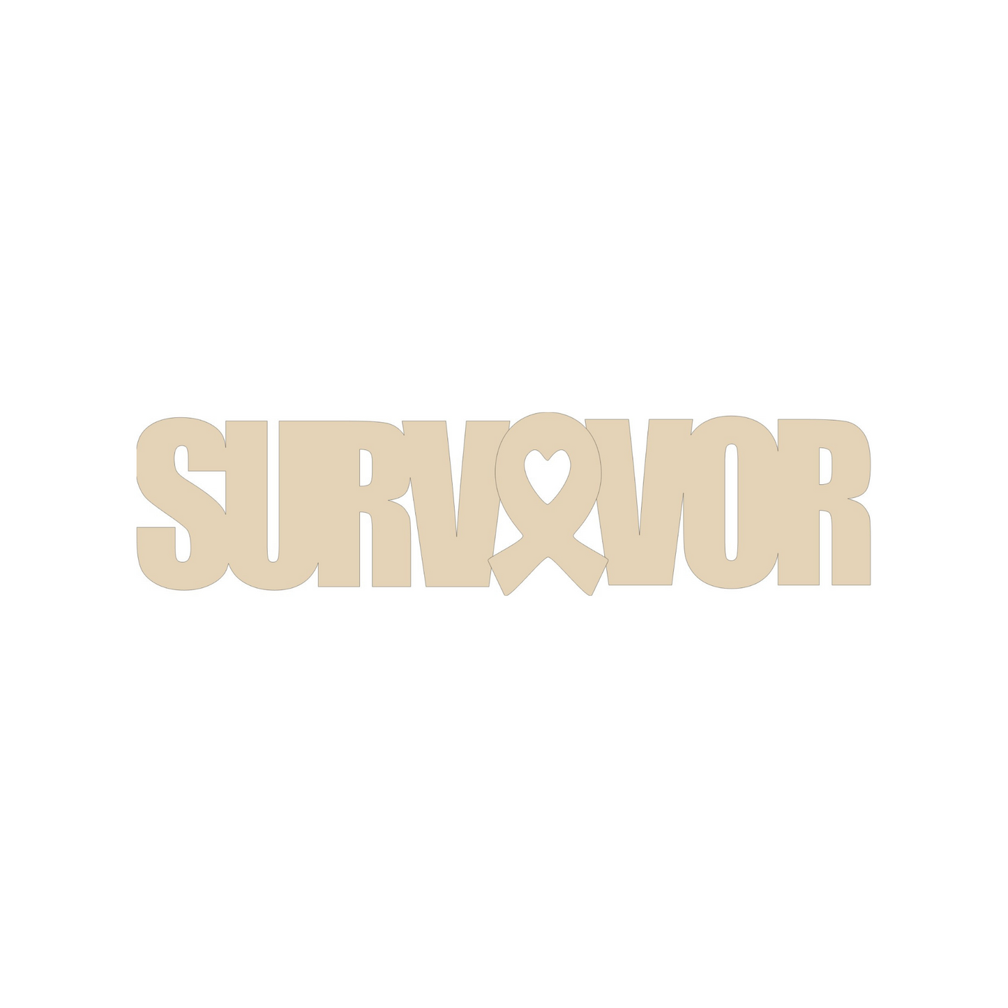 Survivor Awareness Cutout