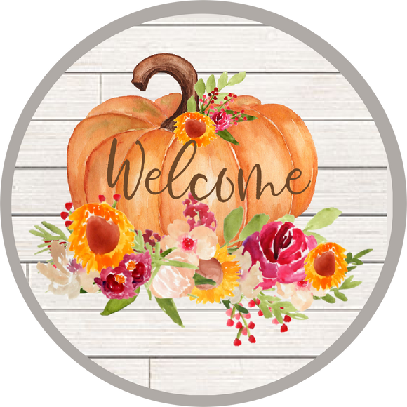 Welcome Pumpkin - Wreath Sign
