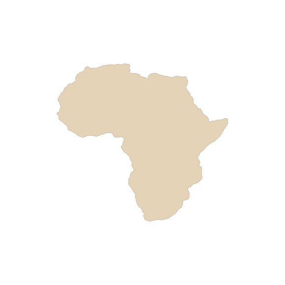Africa Wood Cutout