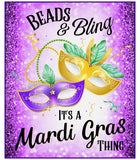 Beads and Bling Rectangle Wreath Sign, Wreath Rail