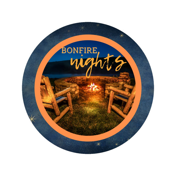 Bonfire nights wreath sign