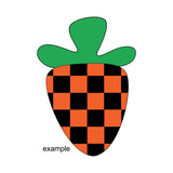 Carrot Cutout with Check