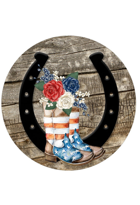 Country Cowboy Boots - Wreath Sign
