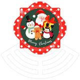 Merry Christmas Crew Quatrefoil wreath sign, wreath rail