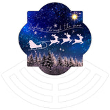 Dashing Through The Snow Quatrefoil wreath sign, wreath rail