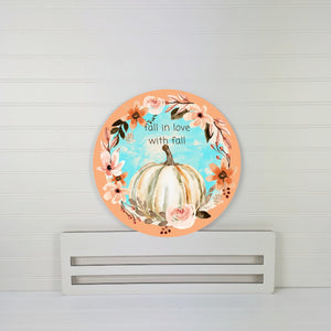 fall in love with fall Wreath Rail