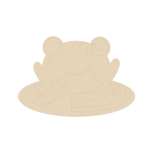 Frog on Lily Pad Cutout