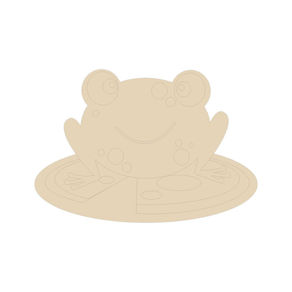 Frog on Lily Pad Cutout
