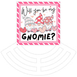 Will You Be My Gnomie? Wreath Sign, Wreath Rail