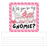 Will You Be My Gnomie? Wreath Sign, Wreath Rail