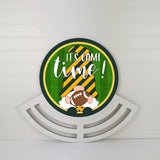 Football It's Game Time- green and gold