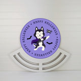 Happy Halloween Husky - Wreath Rail