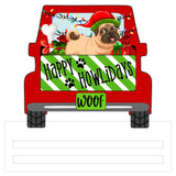 Happy Howlidays Pug Truck