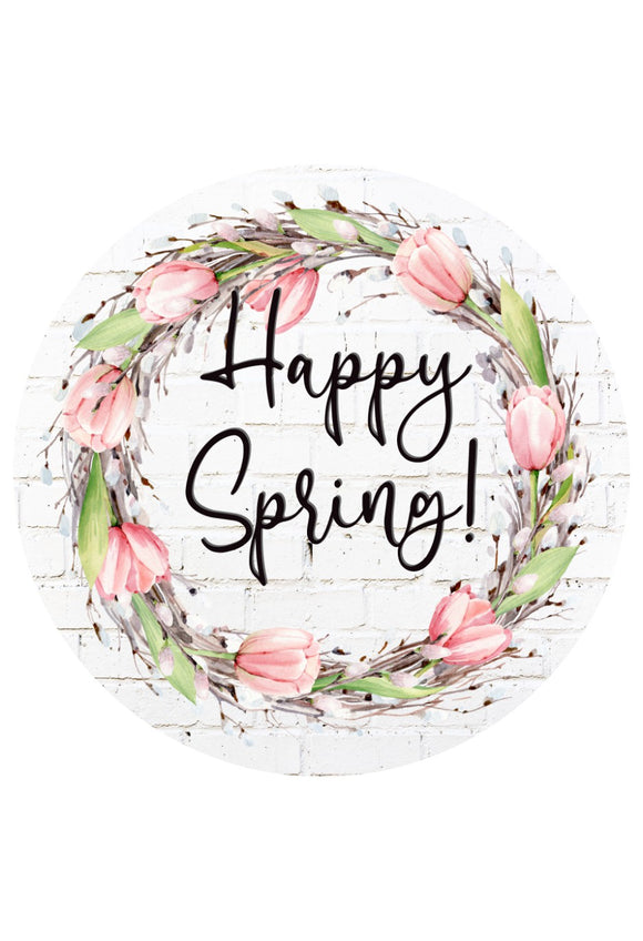 Happy Spring - Wreath Sign