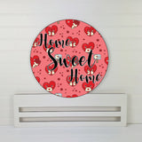 Home Sweet Home Hearts Wreath Sign, Wreath Rail, Wreath Base