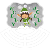 Holly Jolly Elf Benelux wreath sign, wreath rail