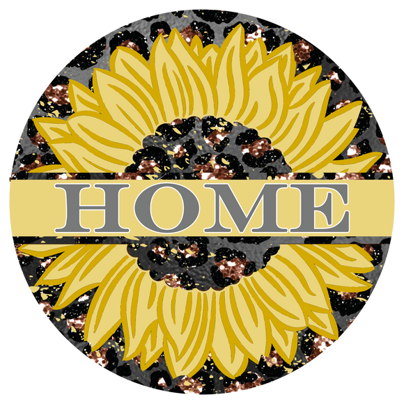 Home Split Sunflower - Wreath Sign