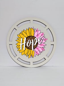 Hope sunflower wreath base