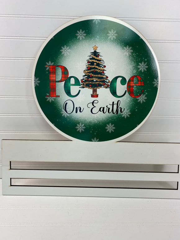 Peace on Earth Printed Wreath Rail