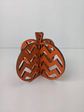 3D Standing Wood Pumpkin-Chevron
