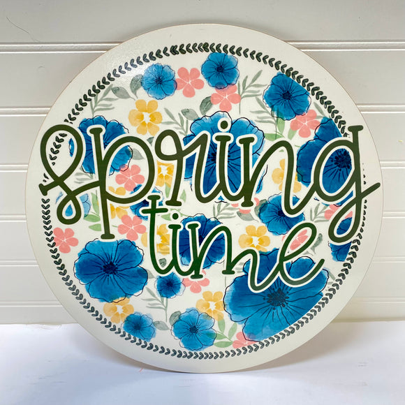 Spring Time Florals - Wreath Sign