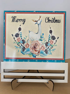 Vintage Deer Merry Christmas - Rectangle Rail