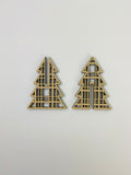 3D Standing Christmas Tree - Plaid