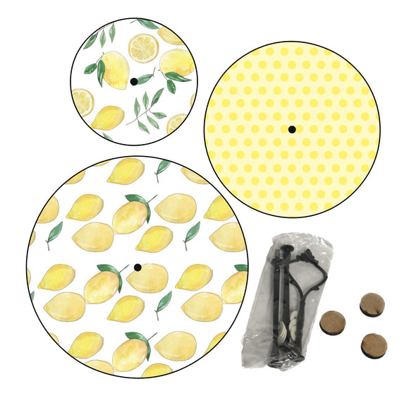 Lemon Themed Tiered Tray set