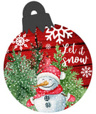 Let It Snow Ornament wreath sign, wreath rail