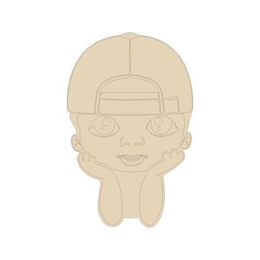 Little Boy with hat Cutout