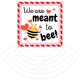 We Are Meant To Bee! Metal Wreath Sign, Wreath Rail