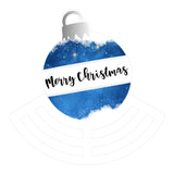 Merry Christmas Blue Ornament