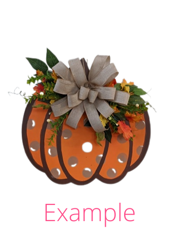 Pumpkin Door Hanger Wood Blank - 20"