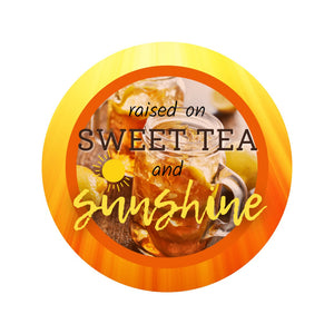 Raised on Sweet Tea and Sunshine wreath sign