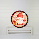 hi gnome Santa wreath rail