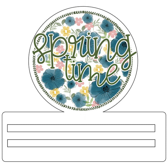Spring Time Florals- wreath rail