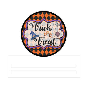 Trick or Treat Printed Wreath Rail