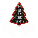 Merry Christmas Tree wreath sign, wreath rail