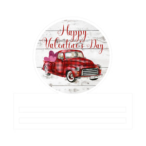 Valentine's Truck Printed Wreath Rail