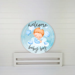 Welcome Baby Boy- light