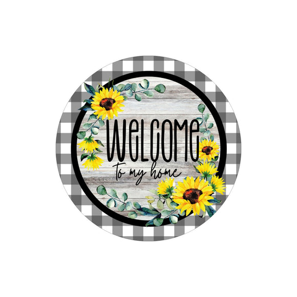 Welcome to My Home wreath sign