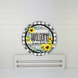 Welcome to Our Home Sunflowers - Wreath Rail
