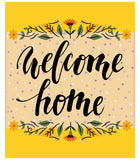 Welcome Home Rectangle Wreath Sign, Wreath Rail